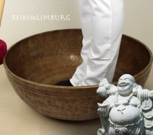 Voet klankschaal voeten van Boeddha