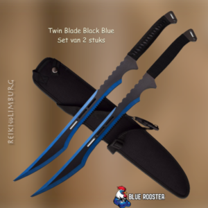 Twin Blade Black Blue