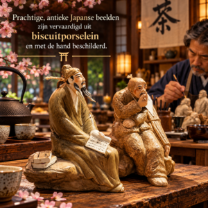 Japanse antieke beelden | Biscuit-Porselein