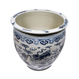 Big flower pot fu-dogs - Afbeelding 2