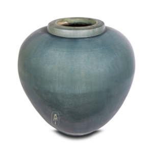 Big light blue ginger jar