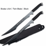 Twin Blade Black | Fantasy zwaard