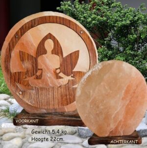 Zoutlamp Boeddha Lotus-bloem