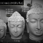 Boeddha hoofd Thailand | drie verschillende afmetingen