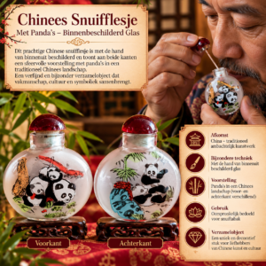 Chinees Snuifflesje met Panda's