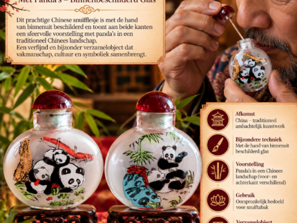 Chinees Snuifflesje met Panda's