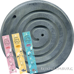 Feng Shui wierookhouder | incl. 3x wierook (vuur-aarde-water)