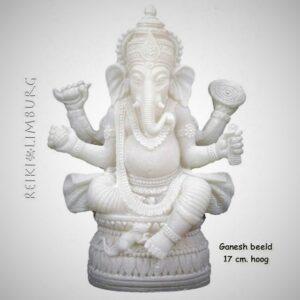 Ganesha Beeld van Witte Albast | Nu € 8.00 korting
