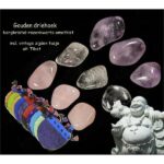 Gouden driehoek stenen incl. Tibetaans buideltje