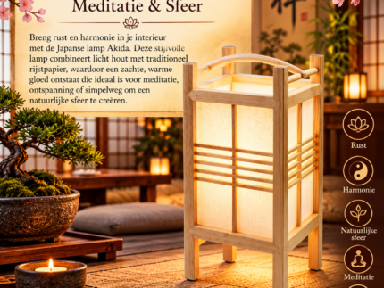 Japanse lamp AKIDA - Meditatie
