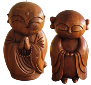 Japans JIZO beelden Teakhout - Afbeelding 6
