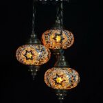 Oosterse hanglamp 3 bollen