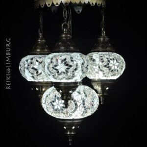 Oosterse hanglamp | Kroonluchter 4 bollen