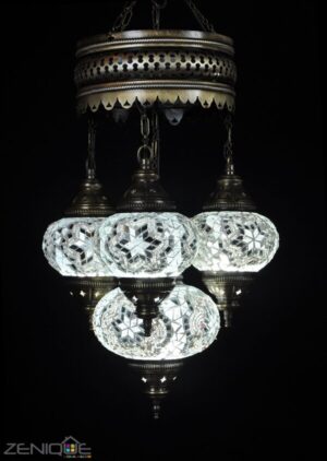 Oosterse hanglamp | Kroonluchter 4 bollen - Afbeelding 2