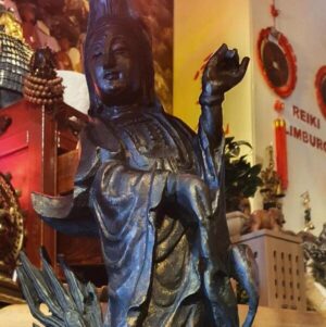 Kwan Yin | Houten antieke beelden - Afbeelding 14