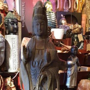 Kwan Yin | Houten antieke beelden - Afbeelding 10