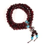 Mala hout met Dorje (Vajra). | Gratis verzending