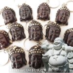 Boeddha meditatie sleutelhanger