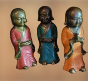 Bronzen monniken Thailand