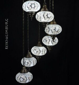Oosterse hanglamp | Kroonluchter 7 bollen