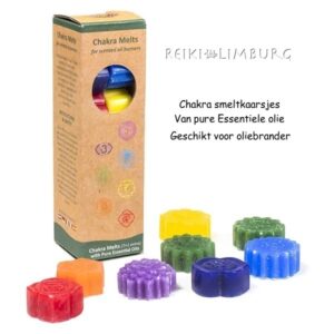 Chakra smelt kaarsen incl. aroma-brander - Afbeelding 2