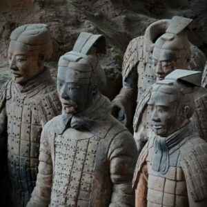 Terracotta krijgers. Hoogte 22cm