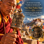 Oude Gebedsmolen TIBET met papieren mantra !
