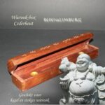 Ceder-houten wierook-box
