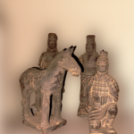 Terracotta Xián krijgers set van 4 stuks | 12.5-15 cm.