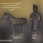 Terracotta Xi'an krijgers set van 5 stuks | 9-12 cm