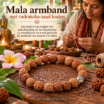 Mala armband Rudraksha + Boeddha
