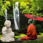 Monnik | Prachtig beeld van gietsteen