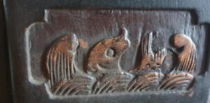 Tempelleeuw (Foo-dog) antieke set van 2 stuks - Afbeelding 9
