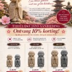 Japanse JIZO beelden ontvang nu 10% korting