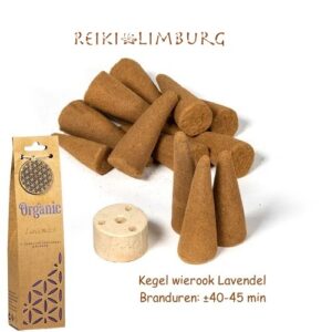 Wierook-kegels Lavendel | Branduren: ±40-45 min