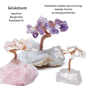 Edelsteen geluksboom Amethist