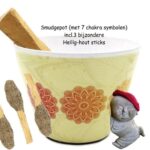 7- chakra smudge-bowl  | incl. Heilig Hout