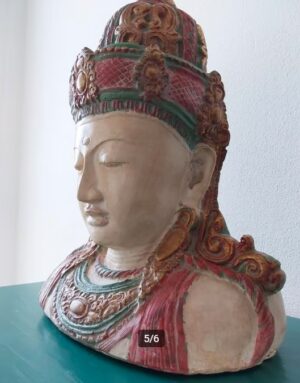 Boeddha-buste | hand geschilderd - Afbeelding 3