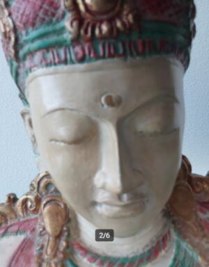 Boeddha-buste | hand geschilderd - Afbeelding 4