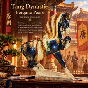Terracotta (fergana)paard | Tang Dynastie.