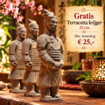 Gratis Terracotta krijger 22cm. Min. besteding € 25, -