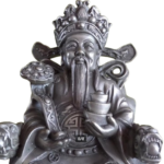 Chinese Keizer | brons verzilverd