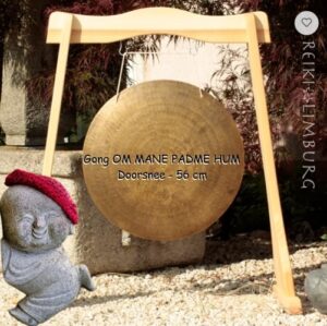 Indiase Gong Ø 56cm. | Om Mane Padme Hum - Afbeelding 2