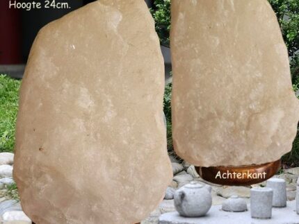 Witte zoutlamp 5 kilo hoogte 24cm.