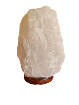Witte zoutlamp 5.1 kilo  Hoogte 24 cm - Afbeelding 2