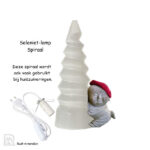 Selenietlamp spiraal 25cm