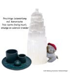 Selenietlamp 25cm. Incl. Keramische brander