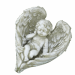 Engeltje in vleugels (cherubijn) - Afbeelding 2