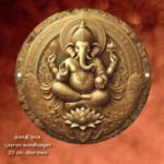 Ganesha ijzeren wandhanger