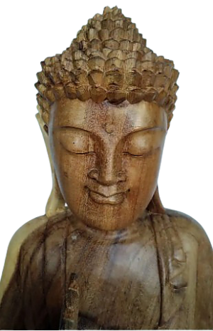 Boeddha-Suwarhout 53cm. - Afbeelding 2